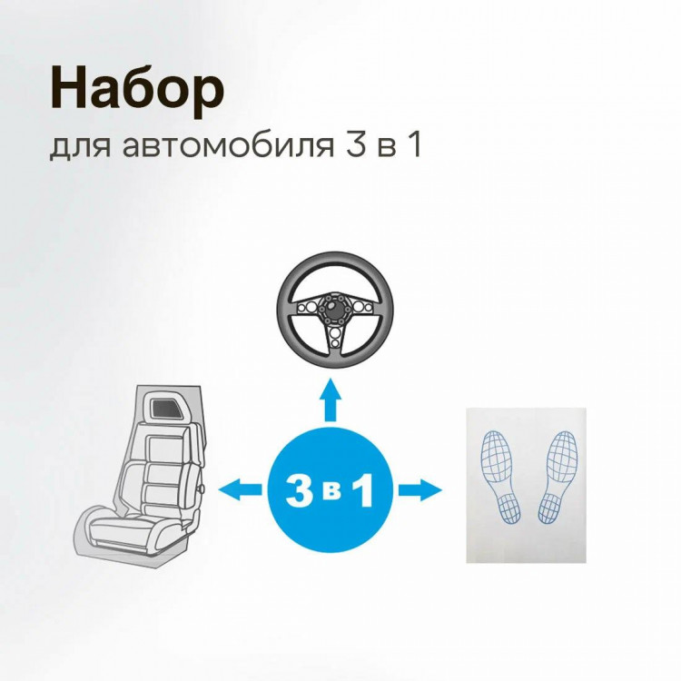 Набор для защиты салона автомобиля 3 в 1